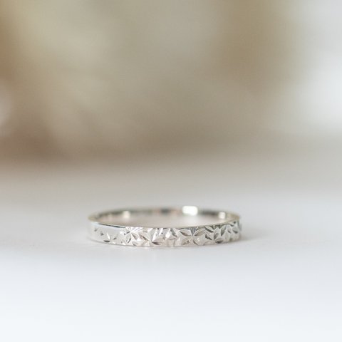 「fleur」silver ring / sv950