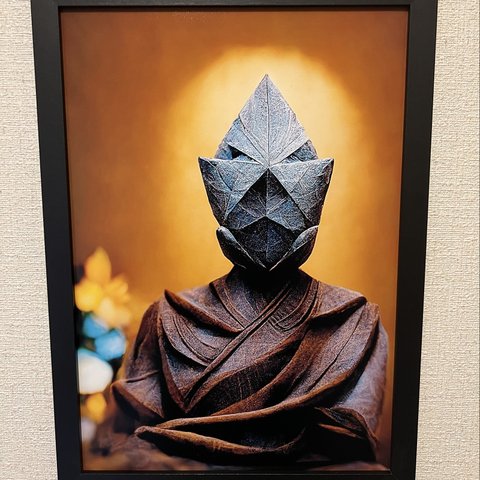 アートポスター 【折り紙の仏像】A4