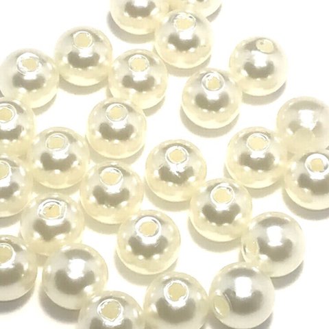 #b-10 プラスチック 真珠パール (約30個/1玉11円) 10mm