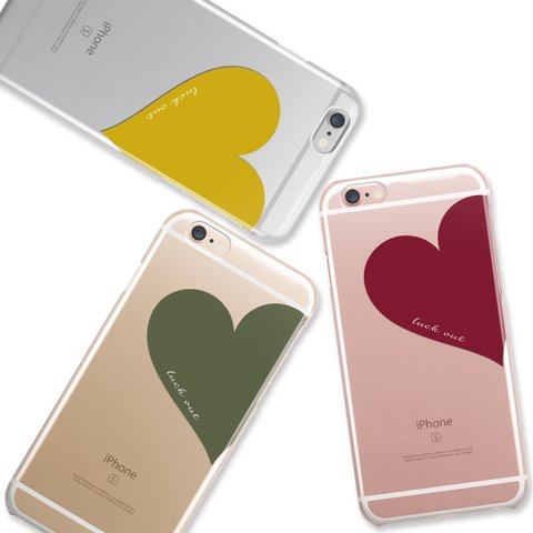 Big Heart♡autumn　名入れ　iPhoneケース　スマホケース