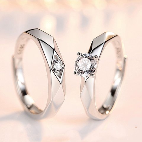 ✨NEW✨カップルペアリングフリー【刻印可】指輪　結婚　リング　単品  プレゼント  セット