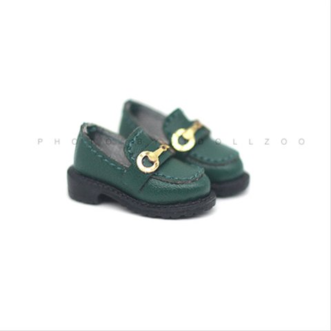 オビツ11靴 カジュアル革靴 Green