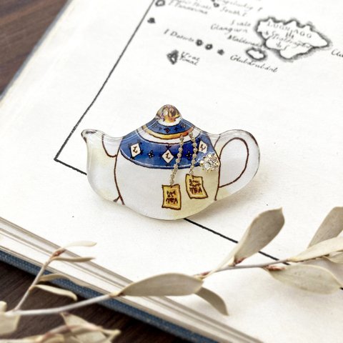 ”Breakfast” Teapot brooch｜朝食シリーズ　ティーポットブローチ