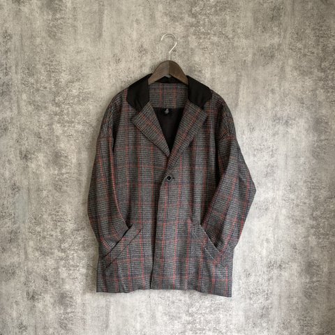 Sale チェックのテーラードジャケット　Checked tailored jacket