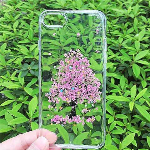 春の花物語 押し花ケースiphone7/iphone7プラスiphone8/iphone6/iPhonex/iphone6Plusスマホケース