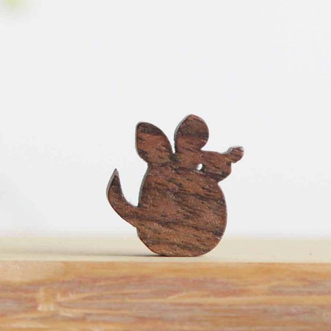 あなたの干支は？『ネズミ（子）』木のミニチュア・アニマル　オブジェ　ごっこ遊び　木のおもちゃ プチギフト