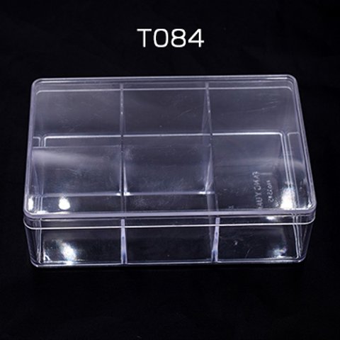 T084  3個   アクセサリーケース 長方形 10×15×4.5cm クリア※ネコポス不可 3×【1ヶ】