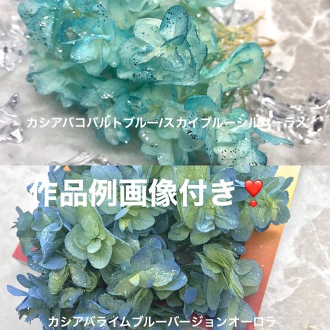 作品例画像付き❣️カシワバアジサイアレンジ加工小分け❣️レジンアクセサリーハーバリウム花材プリザーブドフラワー