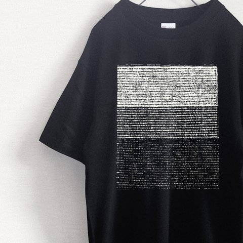 monochrome　メンズ・レディース　Tシャツ（黒）