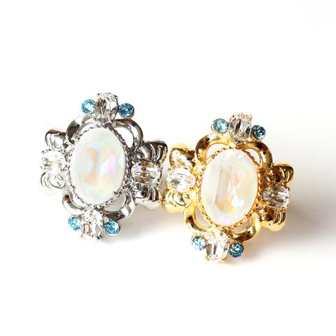 Decorative ring (White blue)