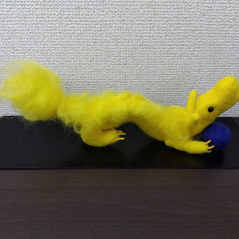 運気アップ　黃龍　羊毛フェルト　ハンドメイド