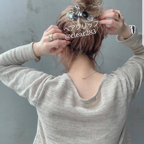 ミニクリップ&クリップ二点セット💓簡単ヘアアレンジ♥️誰でも簡単♪挟むだけヘアクリップ✴️