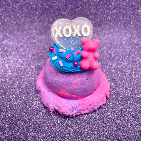 "XOXO" Heart アイスクリーム PinkXPurple