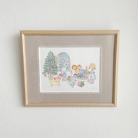 原画「クリスマスの準備」