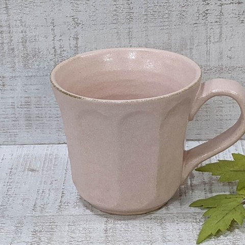 555-0214　コーヒー マグ カップ 和陶器 和モダン /桃練輪花マグ