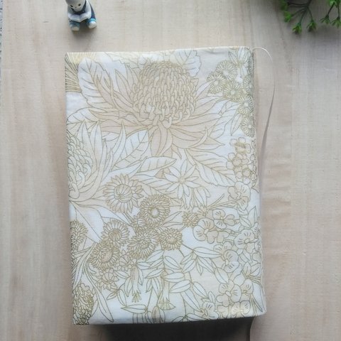 単行本ブックカバー/和の花柄