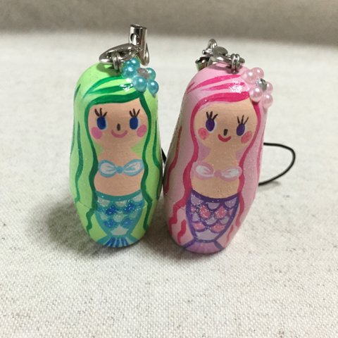 限定５個＊人魚姫＊マトリョーシカ型ストラップ