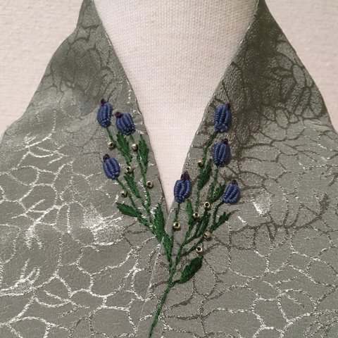 花刺繍半襟