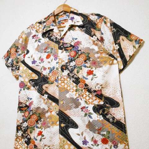 着物アロハシャツ Kimono Hawaiian Shirt AL-869/XL