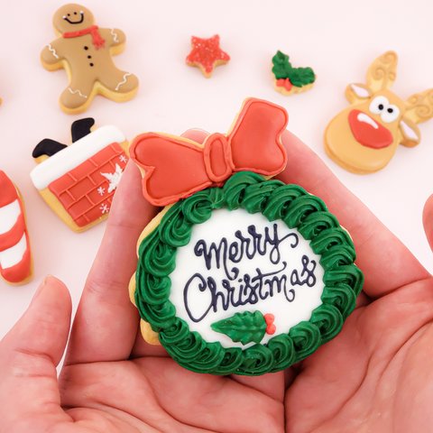クリスマス　メッセージクッキー　名前入れなど可能