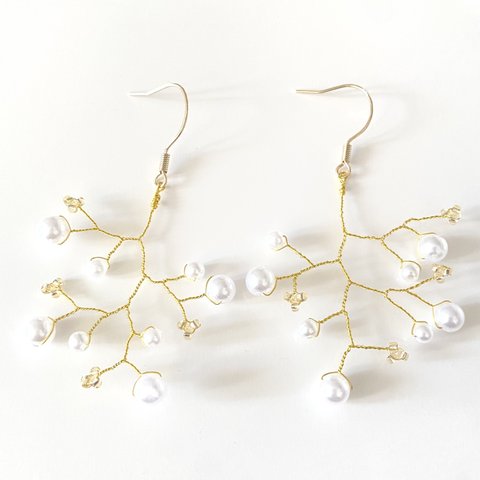 ♡ビーズ×ワイヤーピアス♡koeda pierce