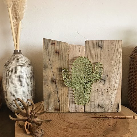 string art panel(cactus)