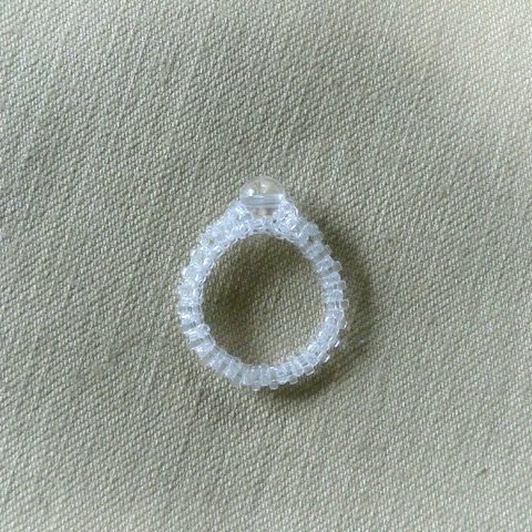 クオーツデュー Beads Ring