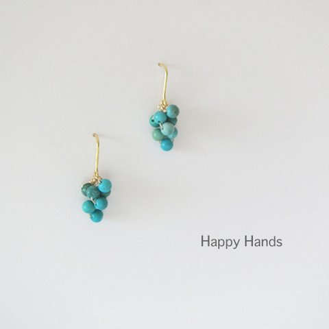 blue berries（ピアス・樹脂ノンホールピアス）