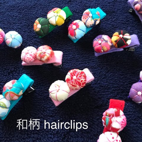 可愛い和柄ヘアクリップ