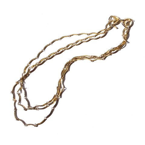 Yves Saint Laurent Vintage Design Chain Long Necklace