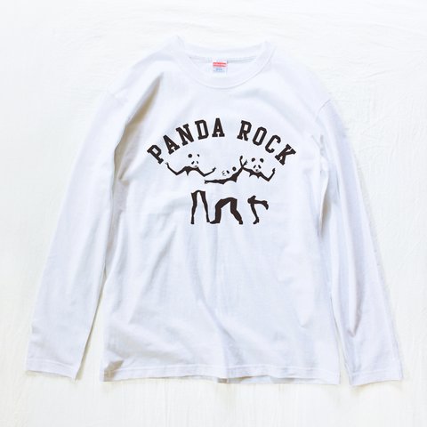 パンダ　ROCK（長袖Tシャツ）