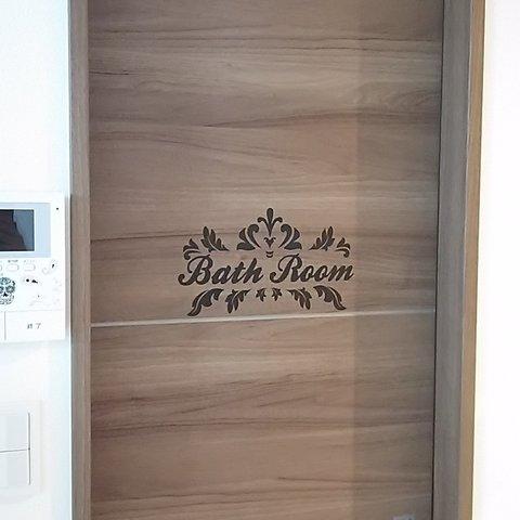 バス🛀ルーム🚪ドア ウォールステッカー