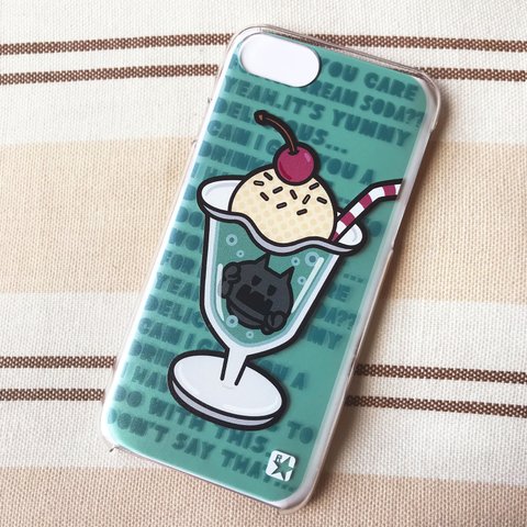 【iPhone7/iPhone8ケース】クリームソーダとバイキン