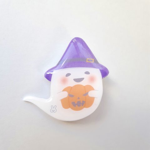 カボチャおばけちゃんのブローチ🎃