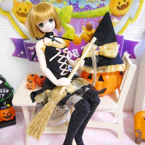 【再販】ピュアニーモM（1/6ドール）用・ハロウィンドレスセット