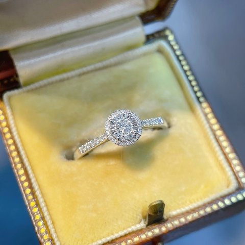 天然ダイヤモンドリング0.25ct　k18