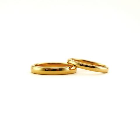 【K10ゴールド シンプル 結婚指輪 マリッジリング】K10 YG PG WG 結婚指輪  マリッジリング ペアリング シンプルリング シリーズ004