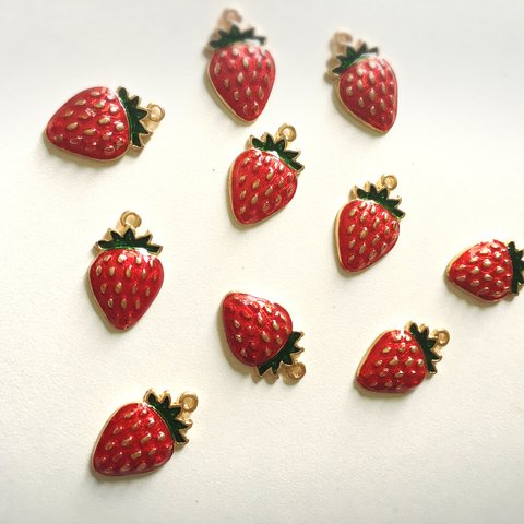 ミニ イチゴ チャームセット 苺 ハンドメイド