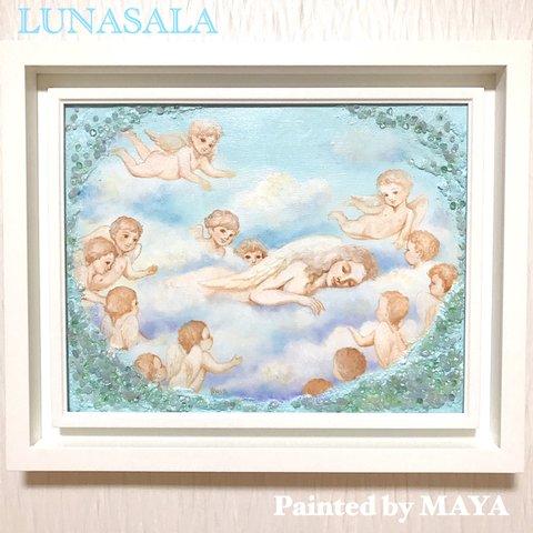 👼❤️《アート》画家MAYA作品【安らかな眠り】(原画につき限定1点)