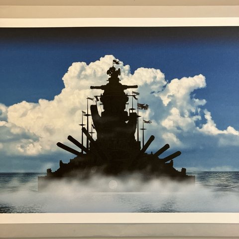 【アート】　Ａ４サイズ　幽霊船　グランブルー　旧日本海軍戦艦