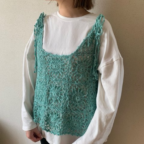 flowering ＊ cami 【green】