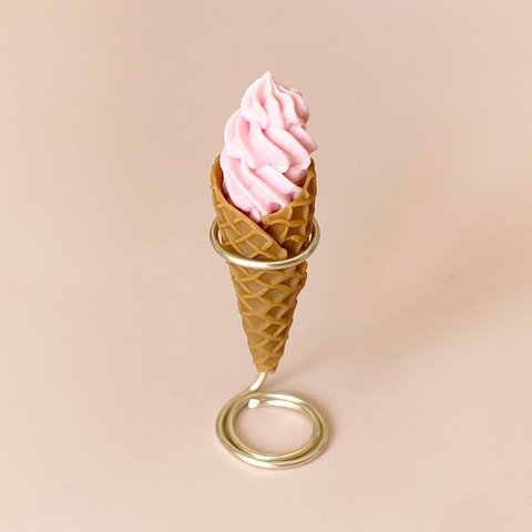 ミニチュア　桜のソフトクリーム
