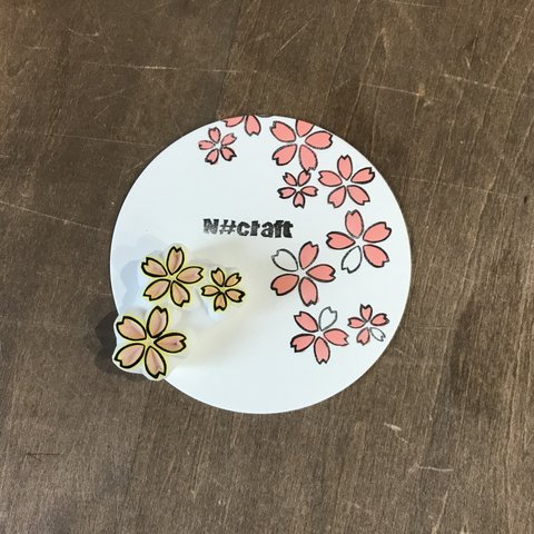 消しゴムはんこ　桜