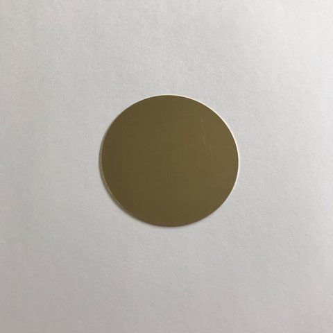 真鍮コイン型　厚みt0.3×外径Φ30（mm表記）5枚セット