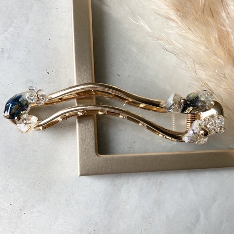 【数量限定】navy ヘアクリップ