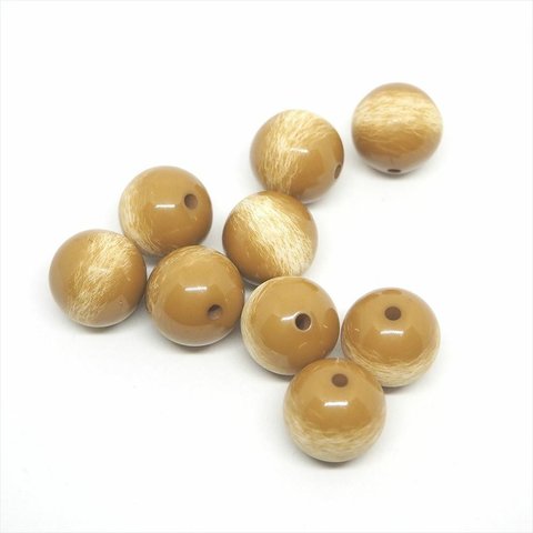 【sale】アクリルモダン　サンドビーズ　ベージュ　20個入　12mm　 p058