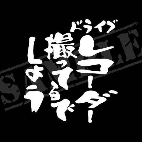 ドライブレコーダー撮ってるでしょう パロディステッカー