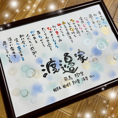 あなたの大切な名前を詩にします✨️お名前入りポエム♡記念日♡結婚祝い♡誕生祝い