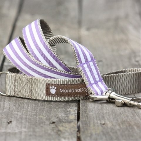 犬リード 幅1.9㎝/2.5㎝ Mod Stripe Purple