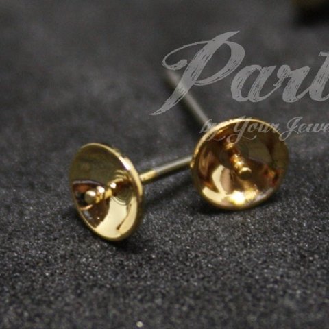 5mm/芯立 ピアス/ポストピアス/チタン製/アクセサリー/DIY/金具/パーツ【10個】